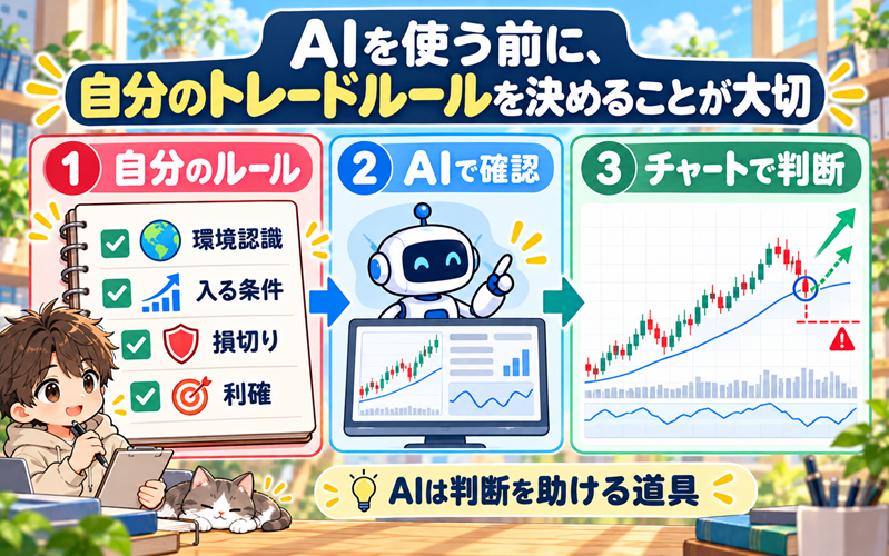 AIを使う前に、自分のトレードルールを決めることが大切